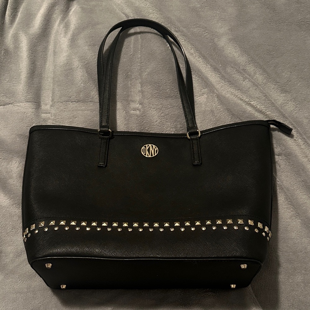 DKNY Black Tote with Studs